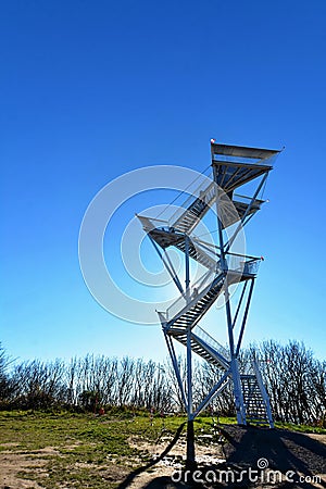 Lookout tower Devinska Kobyla, Bratislava, Slovakia Stock Photo