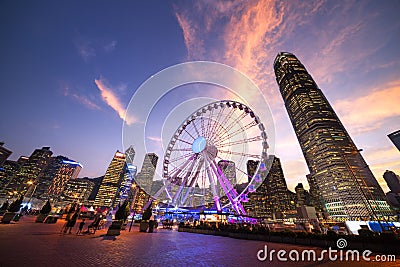 Observation Wheel, Hong Kong Stock Photo