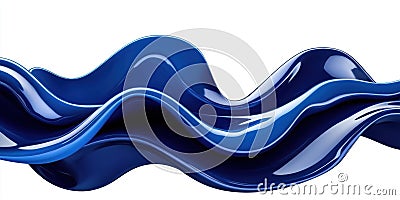Observe Fluidity in Abstract, Dynamic Waves Form and Captivating Curves Stock Photo