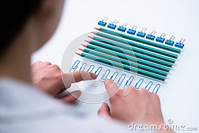 Obsessed Compulsive Perfectionist With OCD Disorder Stock Photo