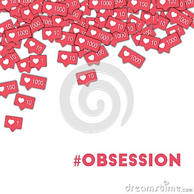 #obsession. Vector Illustration