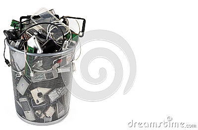 Obsolete Technology for Recycling - Space for text Stock Photo