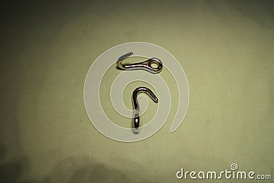 Obstetric eye hook Stock Photo