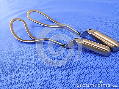 Obstetrical Forceps Or Baby Forceps Stock Photo