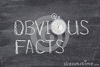 Obvious facts watch Stock Photo