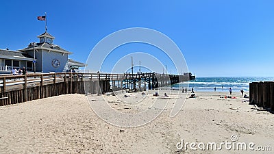 The OC Newport pier in California Editorial Stock Photo