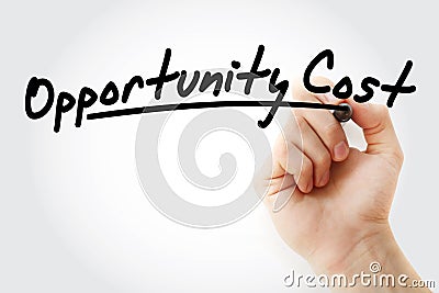 OC - Opportunity Cost acronym Stock Photo