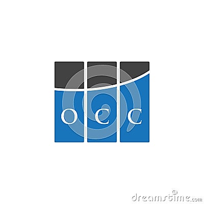 OCC letter logo design on WHITE background. OCC creative initials letter logo concept. OCC letter design.OCC letter logo design on Vector Illustration