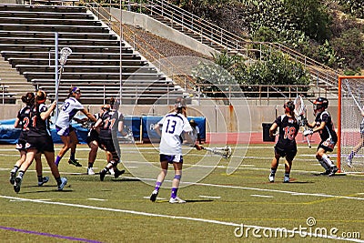 Occidental college Tigers of Los Angeles defeats Whittier college 15 to 7 in a hard fought contest Editorial Stock Photo