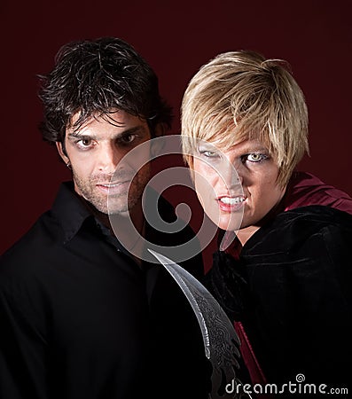 Occult Couple Stock Photo