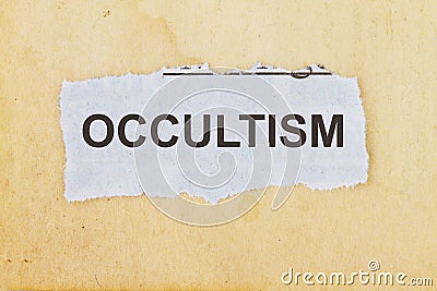 Occultism Stock Photo