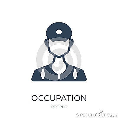 occupation icon in trendy design style. occupation icon isolated on white background. occupation vector icon simple and modern Vector Illustration