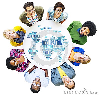 Occupation Job Careers Expertise Human Resources Concept Stock Photo
