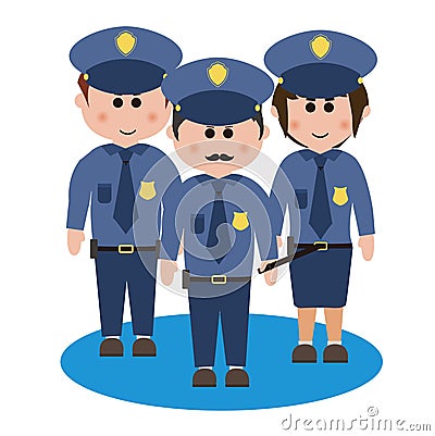 Occupation, police Stock Photo