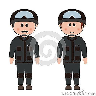 Occupation, police Stock Photo