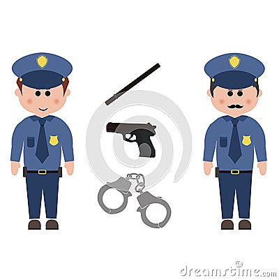 Occupation, police Stock Photo