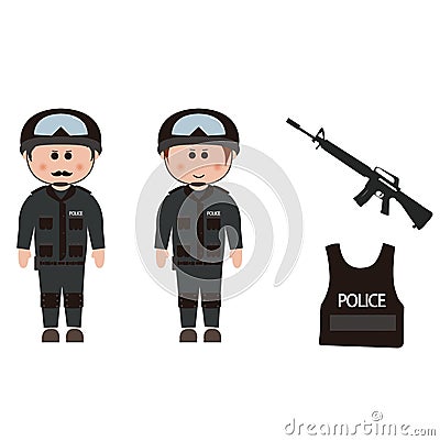 Occupation, police Stock Photo