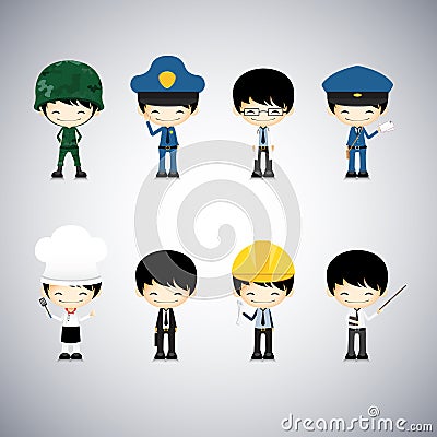 Occupation set Vector Illustration