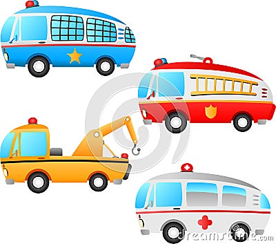 Occupation vehicles Vector Illustration