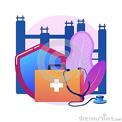 Occupational health abstract concept vector illustration. Vector Illustration