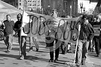 Occupy Boston Editorial Stock Photo