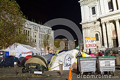 Occupy London Protest Editorial Stock Photo