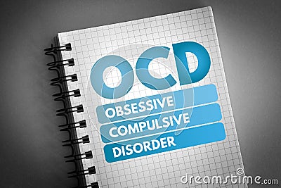 OCD - Obsessive Compulsive Disorder acronym Stock Photo