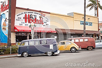 Hodad`s Burger Restaurant Ocean Beach Editorial Stock Photo