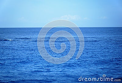 Tropical Blue Ocean Waters of Paradise Stock Photo