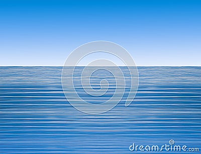 Ocean calm water waves Stock Photo