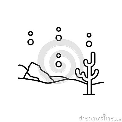 Ocean, coral icon. Simple line, outline vector elements of landscape icons for ui and ux, website or mobile application Stock Photo