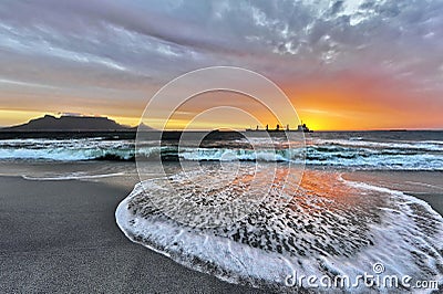 Ocean glow Stock Photo