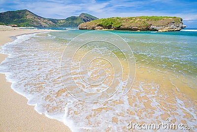 Ocean Landscape at Sumbawa Island. Stock Photo