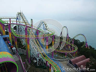 Ocean park in Hong Kong Stock Photo