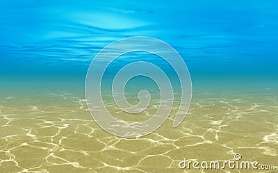 Ocean shallow underwater background Stock Photo