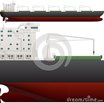 Ocean Ship Vector Illustration
