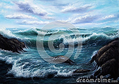 Ocean shore Stock Photo