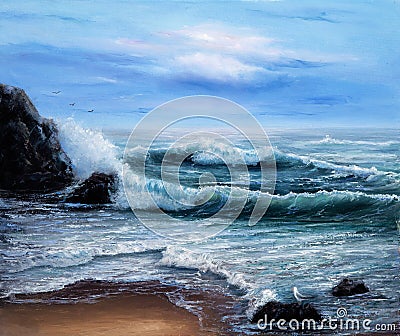 Ocean shore Stock Photo