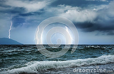 Ocean storm Stock Photo