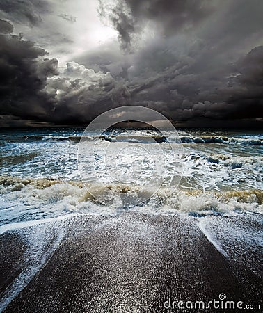 Ocean storm Stock Photo