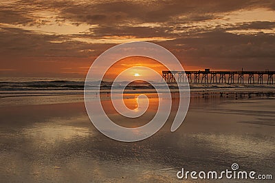 Ocean Sunrise Stock Photo