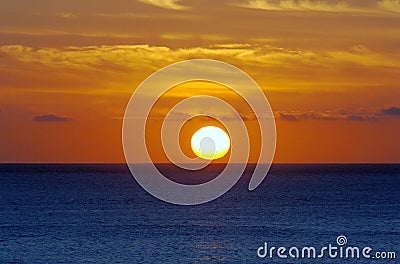 Ocean Sunrise Stock Photo