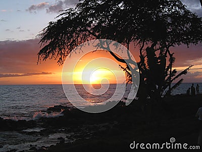 Ocean Sunset Stock Photo