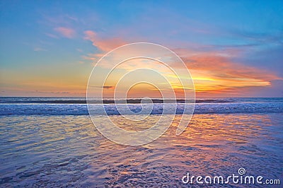 Ocean sunset Stock Photo