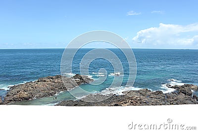 Ocean View from the Barra Lighthouse Stock Photo