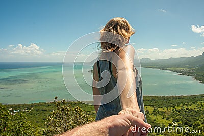 Ocean view in Mauritius Editorial Stock Photo