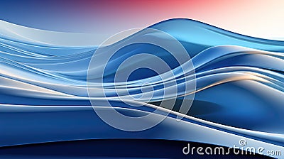 Ocean Water Surface Foamy Waves Seascape Abstract Background AI Generative Stock Photo