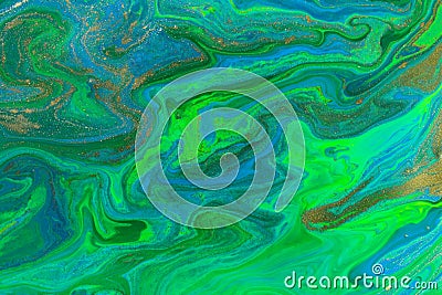 Ocean wave imitation abstract marble blue texture. Stock Photo