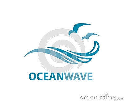 Ocean wave logo Vector Illustration