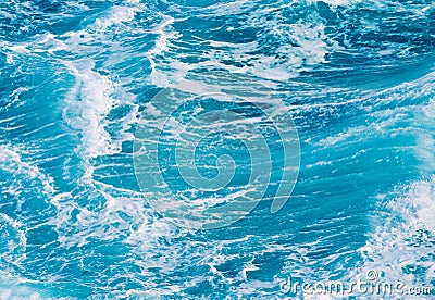 Ocean waves blue background Stock Photo